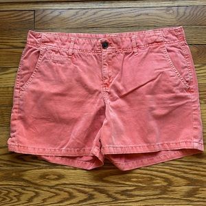 Merona 100% Cotton‎ Chino Shorts Orange Size 14